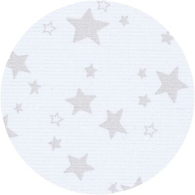 babybay Nestchen aus Piqué für Maxi, Boxspring, Comfort, Comfort Plus - Sterne Perlgrau - Weiß babybay Nestchen aus Piqué für Maxi, Boxspring, Comfort, Comfort Plus - Sterne Perlgrau - Weiß
