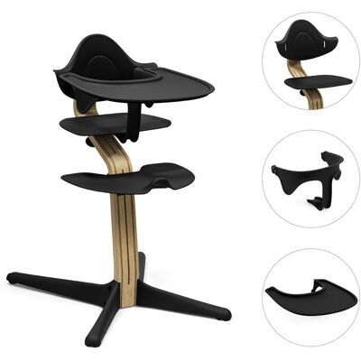 Stokke Bundle Hochstuhl Eiche inkl. Babyset und Tray schwarz unisex Stokke Bundle Hochstuhl Eiche inkl. Babyset und Tray schwarz unisex