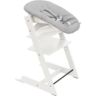 Stokke Bundle Treppenhochstuhl inkl. Newbornset Light Grey & Babyset weiss unisex Stokke Bundle Treppenhochstuhl inkl. Newbornset Light Grey & Babyset weiss unisex