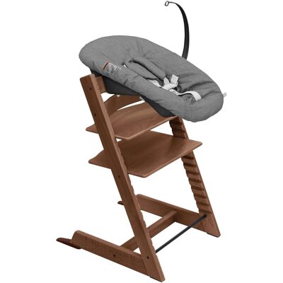 Stokke Bundle Treppenhochstuhl inkl. Newbornset Deep Grey & Babyset braun Stokke Bundle Treppenhochstuhl inkl. Newbornset Deep Grey & Babyset braun