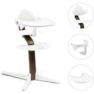 Stokke Bundle Hochstuhl Walnuss inkl. Babyset und Tray weiss unisex Stokke Bundle Hochstuhl Walnuss inkl. Babyset und Tray weiss unisex