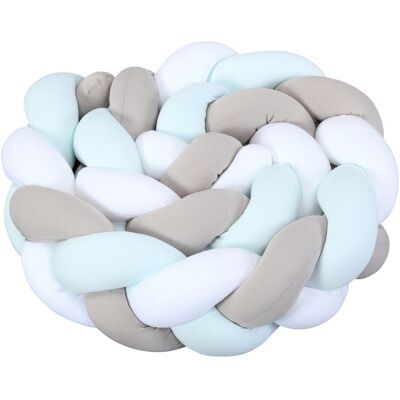 babybay Nestchenschlange Jersey geflochten 200 cm blau unisex babybay Nestchenschlange Jersey geflochten 200 cm blau unisex
