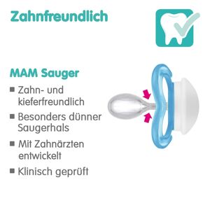 MAM 2er-Pack Schnuller Supreme Silikon, ab 16M natur unisex