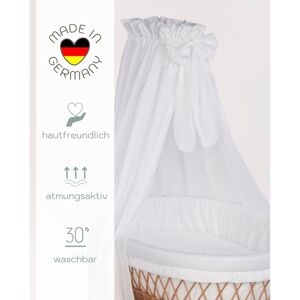 Mionido Himmel für Stubenwagen & Wiege weiss unisex