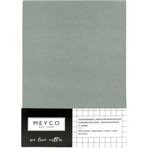 Meyco Baby Wickelauflagenbezug Basic Jersey 50x70 cm gruen unisex