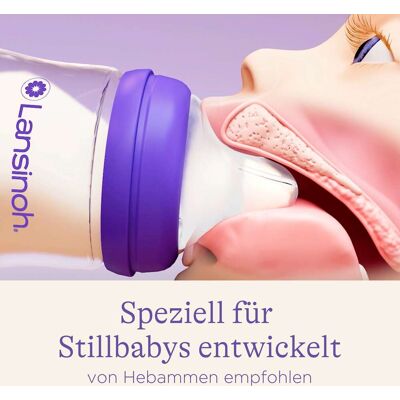 Lansinoh Natural Wave Sauger für langsamen Fluss - 2 Stück Lansinoh Natural Wave Sauger für langsamen Fluss - 2 Stück