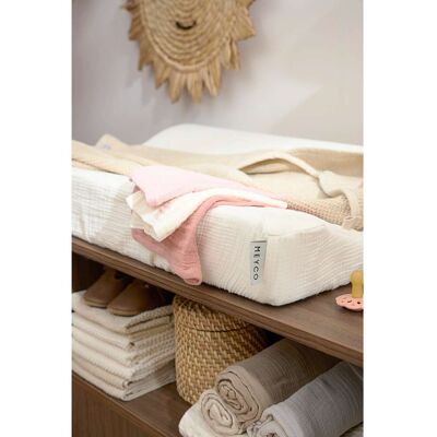 Meyco Baby Wickelauflagenbezug Musselin pre-washed 50x70 cm natur unisex Meyco Baby Wickelauflagenbezug Musselin pre-washed 50x70 cm natur unisex