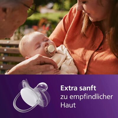 Philips Avent 2er-Pack Schnuller ultra soft, 6-18M gruen unisex Philips Avent 2er-Pack Schnuller ultra soft, 6-18M gruen unisex