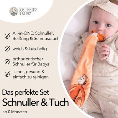Matchstick Monkey Set Schnuller und Schmusetuch unisex Matchstick Monkey Set Schnuller und Schmusetuch unisex