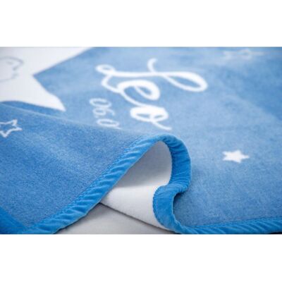 Herding Babydecke Unicade mit Namen 75x100 cm blau Herding Babydecke Unicade mit Namen 75x100 cm blau