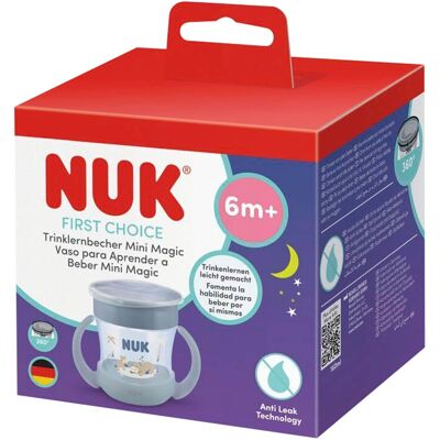 NUK Trinklernbecher Mini Magic Cup Night 160ml hellblau unisex NUK Trinklernbecher Mini Magic Cup Night 160ml hellblau unisex