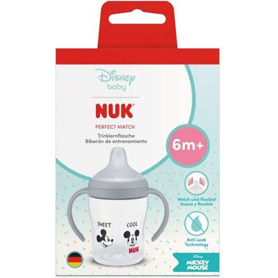 NUK Trinklernflasche Perfect Match 150 ml grau unisex NUK Trinklernflasche Perfect Match 150 ml grau unisex