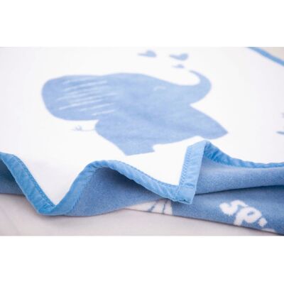 Herding Babydecke Unicade mit Namen 75x100 cm blau Herding Babydecke Unicade mit Namen 75x100 cm blau