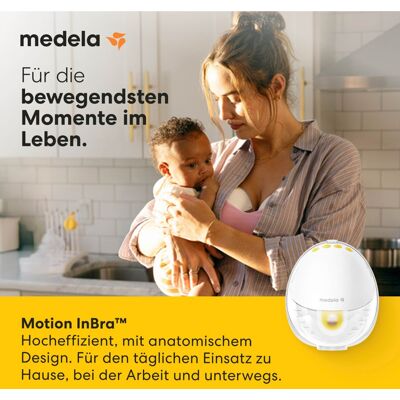 Medela Elektronische Milchpumpe Motion InBra, tragbar weiss unisex Medela Elektronische Milchpumpe Motion InBra, tragbar weiss unisex