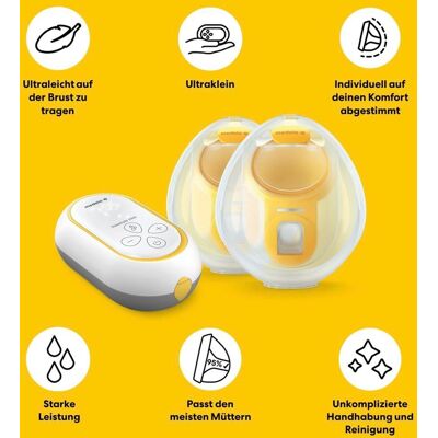 Medela Elektrische Milchpumpe Freestyle Mini, tragbar mehrfarbig unisex Medela Elektrische Milchpumpe Freestyle Mini, tragbar mehrfarbig unisex