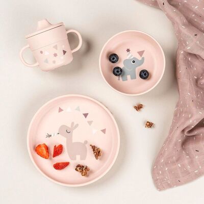 Done by Deer 3-tlg. Foodie Geschirr-Set rosa unisex Done by Deer 3-tlg. Foodie Geschirr-Set rosa unisex