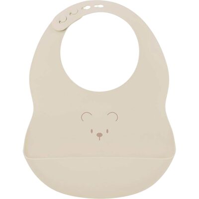 Nattou Silikonlätzchen mit Auffangschale beige unisex Nattou Silikonlätzchen mit Auffangschale beige unisex