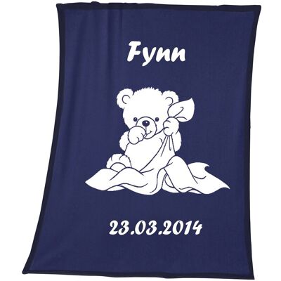 Herding Babydecke Unicade mit Namen 75x100 cm blau unisex Herding Babydecke Unicade mit Namen 75x100 cm blau unisex