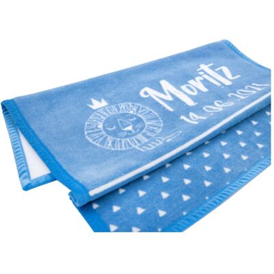 Herding Babydecke Unicade mit Namen 75x100 cm blau Herding Babydecke Unicade mit Namen 75x100 cm blau