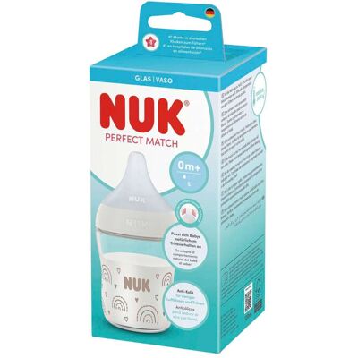 NUK Babyflasche Perfect Match aus Glas, 120ml weiss unisex NUK Babyflasche Perfect Match aus Glas, 120ml weiss unisex