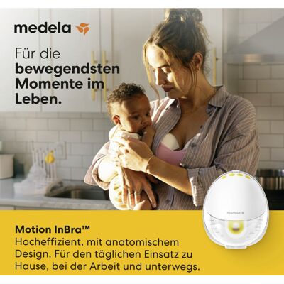 Medela Elektronische Milchpumpe Motion InBra, tragbar weiss unisex Medela Elektronische Milchpumpe Motion InBra, tragbar weiss unisex