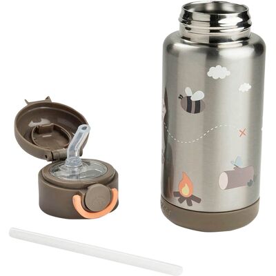 Done by Deer Thermoflasche mit Strohhalm, 340ml beige unisex Done by Deer Thermoflasche mit Strohhalm, 340ml beige unisex