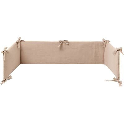 BORNINO HOME Wende-Nestchen für Beistellbett Musselin 26x166 cm braun unisex BORNINO HOME Wende-Nestchen für Beistellbett Musselin 26x166 cm braun unisex