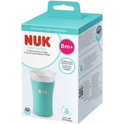 NUK Trinklernbecher Magic Cup Edelstahl 230ml mehrfarbig unisex NUK Trinklernbecher Magic Cup Edelstahl 230ml mehrfarbig unisex