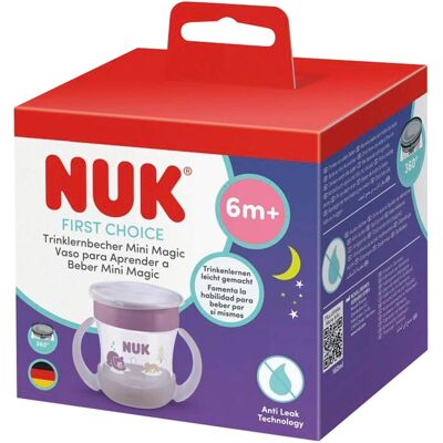 NUK Trinklernbecher Mini Magic Cup Night 160ml lila unisex NUK Trinklernbecher Mini Magic Cup Night 160ml lila unisex