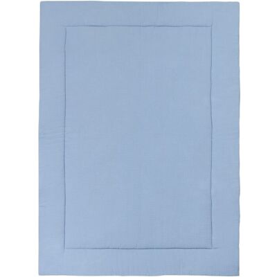 BORNINO HOME Wende-Krabbeldecke Musselin 100x150 cm blau unisex BORNINO HOME Wende-Krabbeldecke Musselin 100x150 cm blau unisex