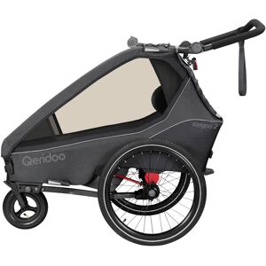 Qeridoo Fahrradanhänger Kidgoo 2 grau unisex