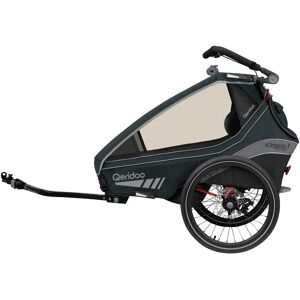 Qeridoo Fahrradanhänger Kidgoo 1 Sport grau unisex