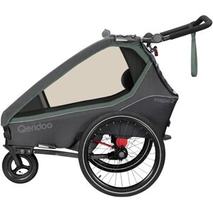 Qeridoo Fahrradanhänger Kidgoo 2 grau unisex