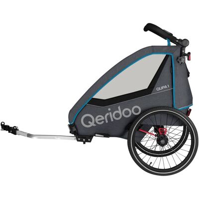 Qeridoo Fahrradanhänger QUPA 1 blau unisex Qeridoo Fahrradanhänger QUPA 1 blau unisex
