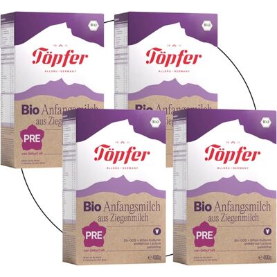 Töpfer 4er Pack Bio-Anfangsmilch Pre Ziege unisex Töpfer 4er Pack Bio-Anfangsmilch Pre Ziege unisex