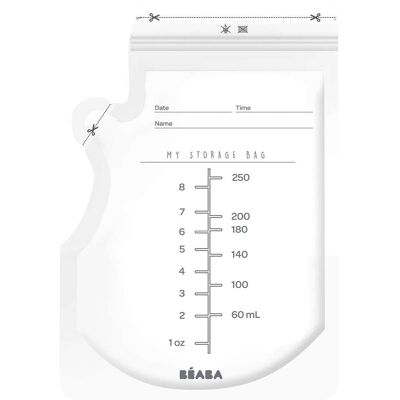 Beaba 50er-Pack Muttermilchbeutel 250ml transparent unisex Beaba 50er-Pack Muttermilchbeutel 250ml transparent unisex