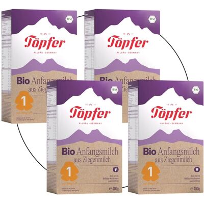 Töpfer 4er Pack Bio Anfangsmilch Ziege 1 unisex Töpfer 4er Pack Bio Anfangsmilch Ziege 1 unisex