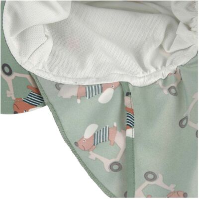 Lässig Schirmmütze mit Nacken- und UV-Schutz Dackel Roller gruen mehrfarbig 45/47 Lässig Schirmmütze mit Nacken- und UV-Schutz Dackel Roller gruen mehrfarbig 45/47