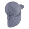 Sterntaler Musselin-Schirmmütze mit Nackenschutz hellblau
