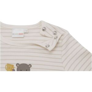 Bornino Shirt langarm Ringel Bär natur mehrfarbig 86/92 Bornino Shirt langarm Ringel Bär natur mehrfarbig 86/92
