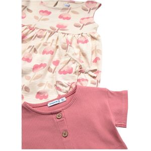 Mayoral 2-tlg. Set Kleid ohne Arm und Jacke kurzarm Blumen rosa natur Mayoral 2-tlg. Set Kleid ohne Arm und Jacke kurzarm Blumen rosa natur