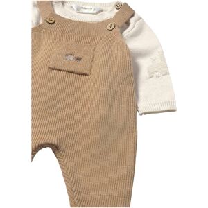 Mayoral 2-tlg. Set Pullover und Strick-Latzhose Fahrzeug beige braun Mayoral 2-tlg. Set Pullover und Strick-Latzhose Fahrzeug beige braun