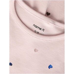 name it Kleid langarm Herzen Rippqualität rosa name it Kleid langarm Herzen Rippqualität rosa