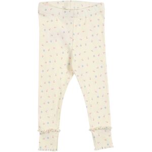 Müsli Leggings Mitwachsbündchen Blumen Rippqualität natur mehrfarbig Müsli Leggings Mitwachsbündchen Blumen Rippqualität natur mehrfarbig