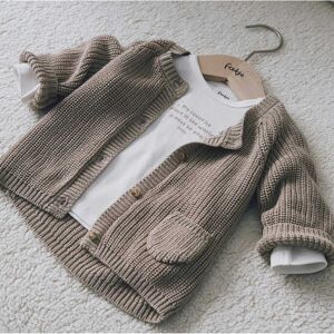 Feetje Strickjacke mit Tasche beige unisex Feetje Strickjacke mit Tasche beige unisex