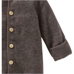 Bornino Wollfleece-Overall mit Klappbündchen aus Merinowolle braun 86/92 unisex Bornino Wollfleece-Overall mit Klappbündchen aus Merinowolle braun 86/92 unisex