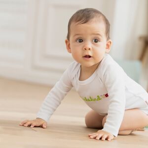 Bornino Sprüchebody langarm Glückskind weiss 62/68 unisex Bornino Sprüchebody langarm Glückskind weiss 62/68 unisex