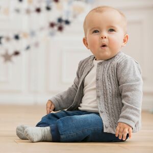 Bornino Strickjacke grau 74/80 unisex Bornino Strickjacke grau 74/80 unisex