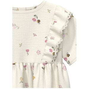 s.Oliver Musselin-Bodykleid kurzarm Blumen Bienen natur mehrfarbig s.Oliver Musselin-Bodykleid kurzarm Blumen Bienen natur mehrfarbig