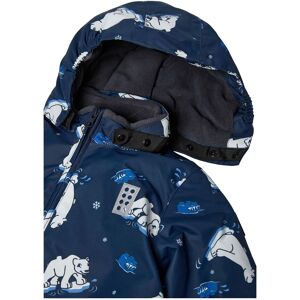 LEGO kidswear Schneeoverall mit abnehmbarer Kapuze LWJeri Eisbären blau mehrfarbig unisex LEGO kidswear Schneeoverall mit abnehmbarer Kapuze LWJeri Eisbären blau mehrfarbig unisex